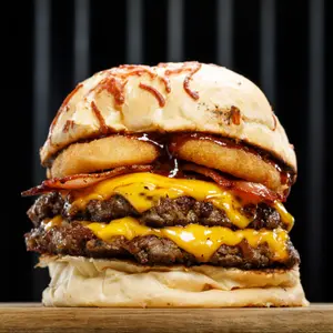 Onion ring doble & papas