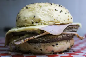 Burguer x2 jamon y queso