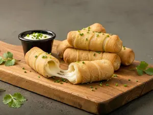 12 Tequeños De Queso + Salsa