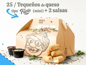 25 tequeños fiesta de queso