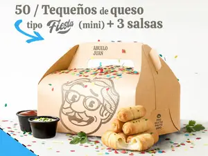 50 tequefiesta queso +3 salsas
