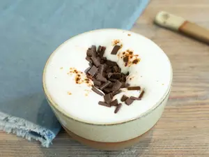 Capuccino de chocolate y avellanas