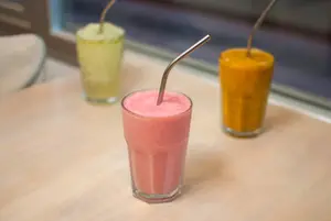 Licuado de frutilla con leche 500 ml