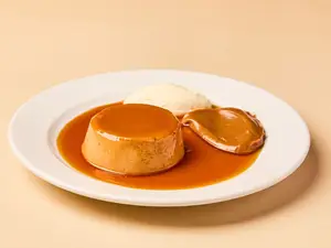 Flan con caramelo