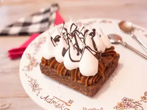 Brownie dulce de leche