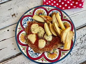 Milanesa de ternera napo