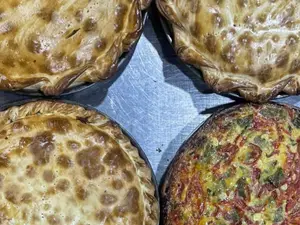 Porc. tarta roquefort y jamon