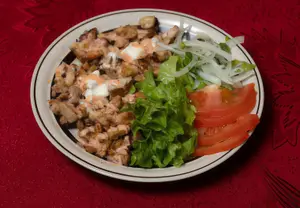 Shawarma De Pollo Al Plato