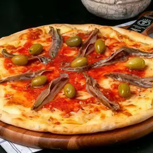 Ch muzarella con anchoas