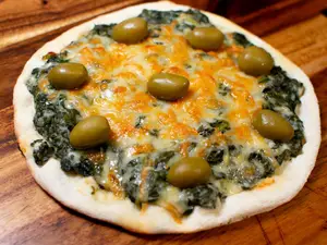 Ch muzzarella con espinaca
