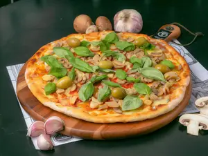 Gr muzzarella, champignon y ajo
