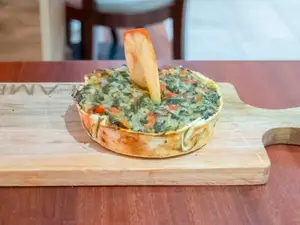 Tarta de jamón y verdura