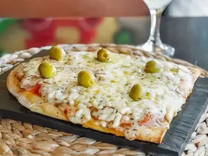 Pizza al roquefort