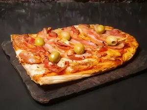 Pizza con panceta