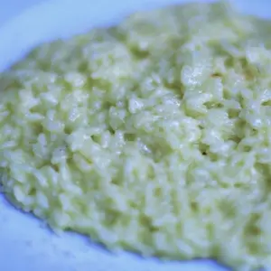 Arroz con manteca y queso