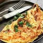 Omelette de jamón y queso