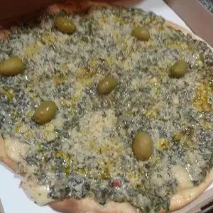 Pizza con roquefort
