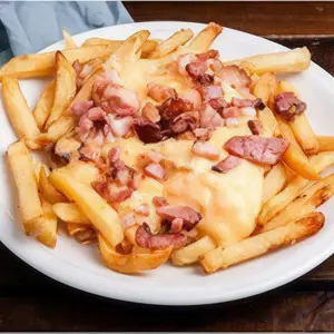 Porción de papas fritas rock