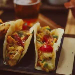 3 tacos de pollo asado
