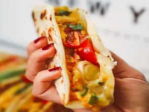 Quesadillas pollo con guacamo