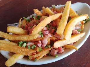 Papas Con Panceta Y Verdeo