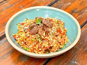 Wok con verduras salteadas