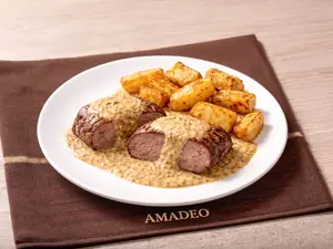 Carne al horno c/ s. mostaza