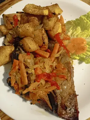 Carne al horno con papas