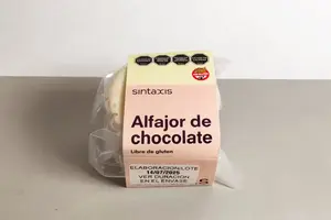 Alfajor choco blanco sin tacc