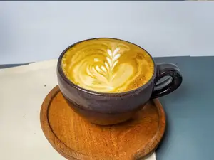 Café latte de pistacho