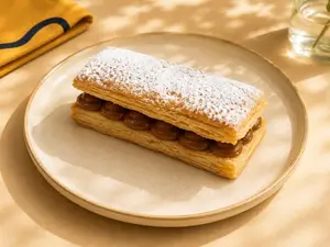 Milhojas de dulce de leche