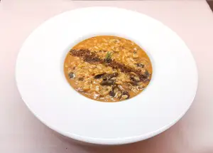 Rissotto de hongos al tartufo