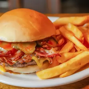 Hamburguesa texana doble papas