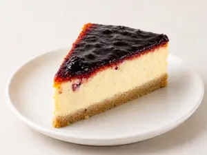 Porción cheesecake americano