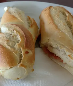 Panini de cheddar y panceta