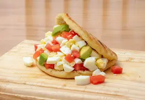 Arepa vegetariana 2