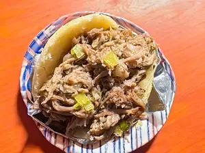 Arepa De Carne Mechada