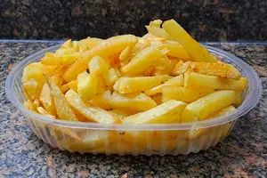 Bandeja de papas simple