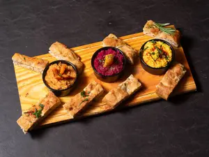 Degustación de humus