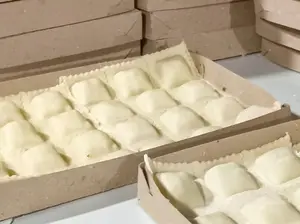 Raviol casero de pollo
