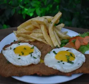Milanesa a caballo