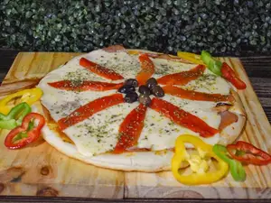 Pizza jamon y morron- sin tacc