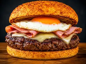 Hamburguesa simple completa