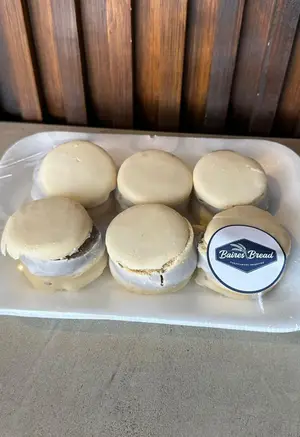 Bandeja alfajorcitos x6 blanco
