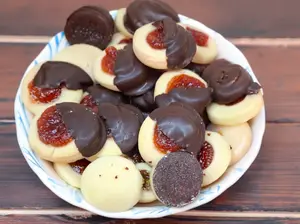 Papas bañadas en chocolate