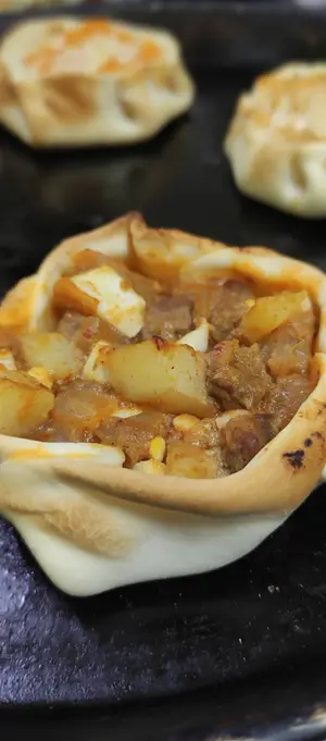 Empanada de carne a cuchillo