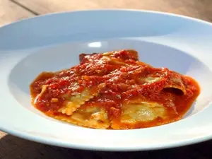Ravioles de remolacha