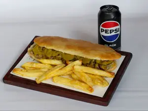 Sandiwch de bondiola patagonia con fritas