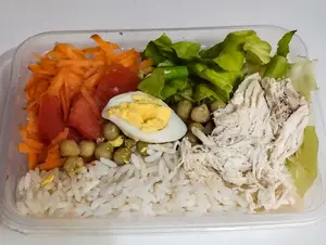 Ensalada chica lechuga, arroz