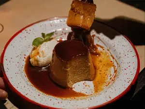 Flan de dulce de leche